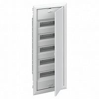 Распределительный шкаф UK600 60 мод., встраиваемый, белая дверь, с клеммами |  код. UK650P4RU |  ABB
